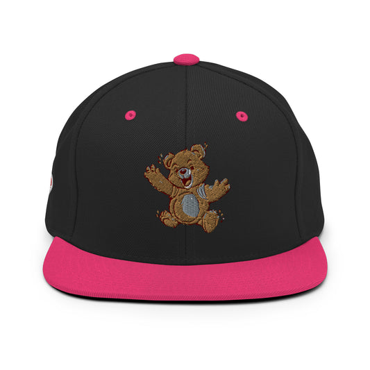 Heartbeat Teddy Bear Snap Back Hat