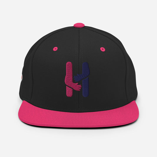 Heartbeat Pink & Blue Snap Back Hat