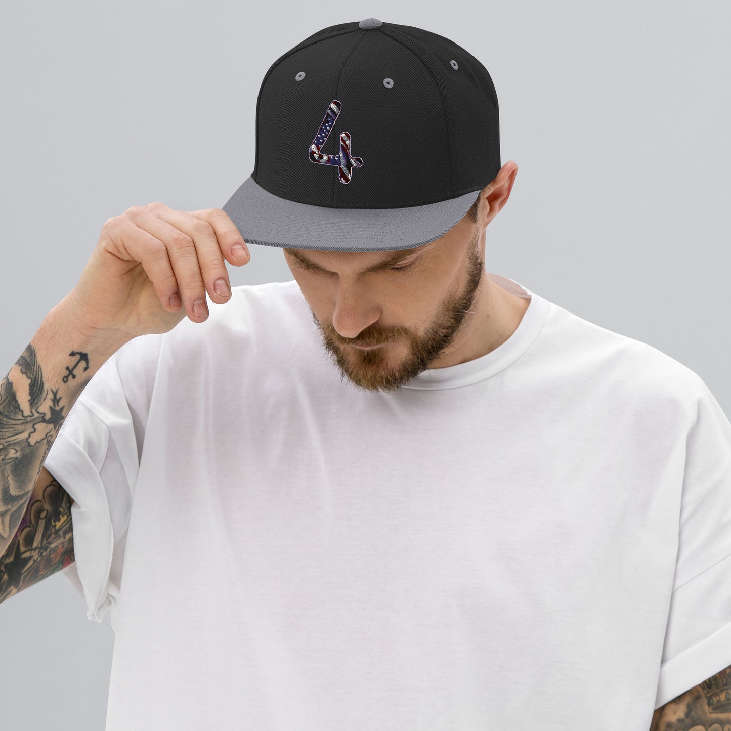 Heartbeat Independence Snapback Hat