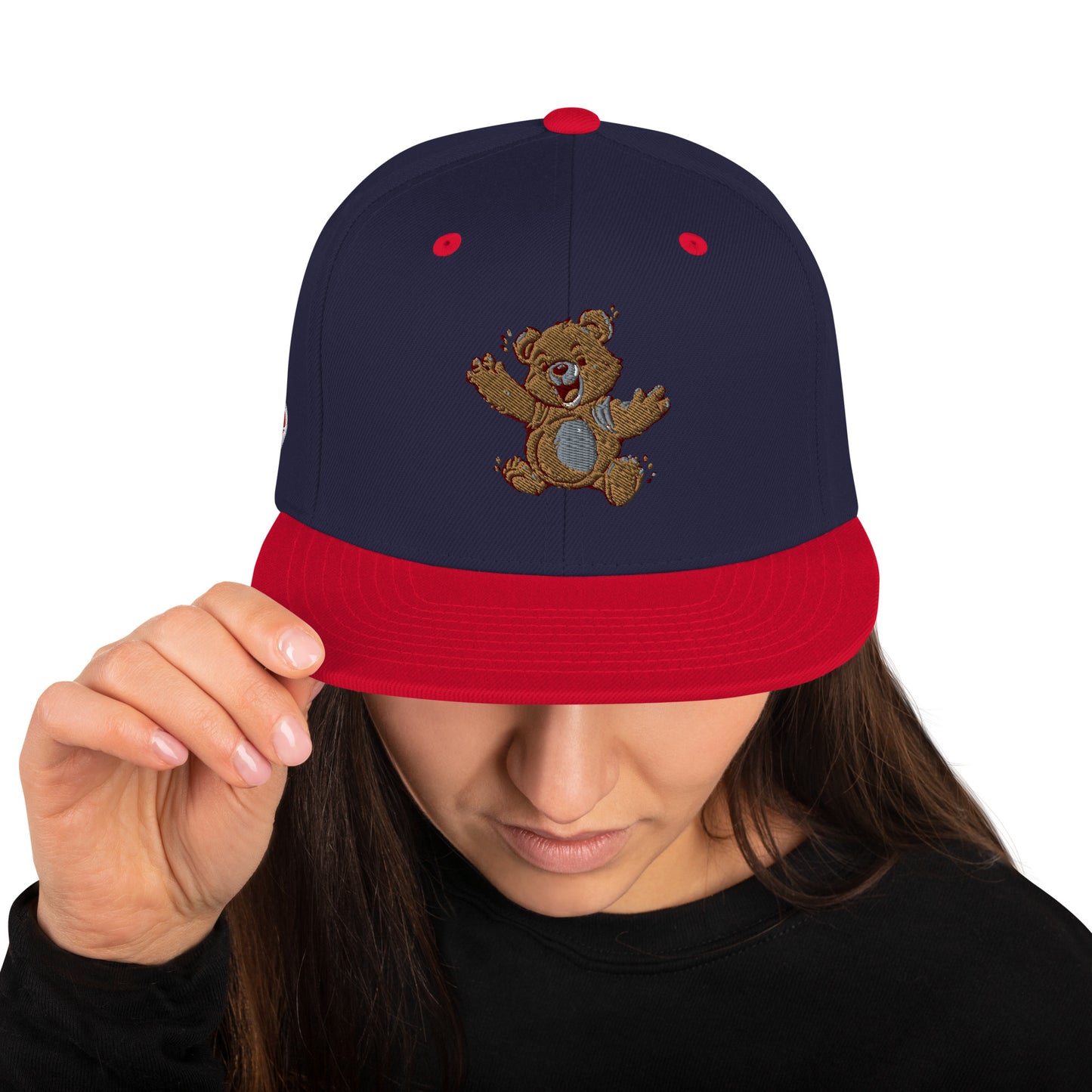 Heartbeat Teddy Bear Snap Back Hat