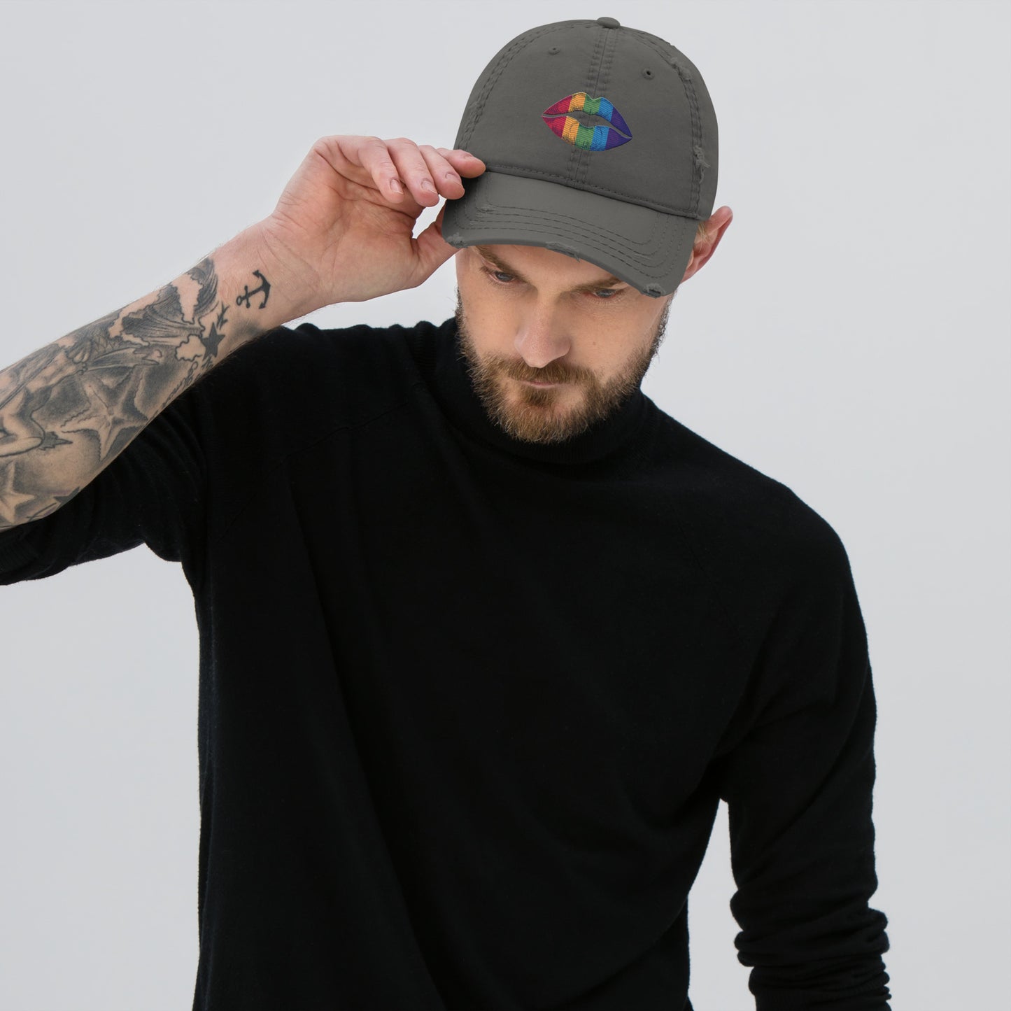 LGBTQIA+ Pride Distressed Dad Hat