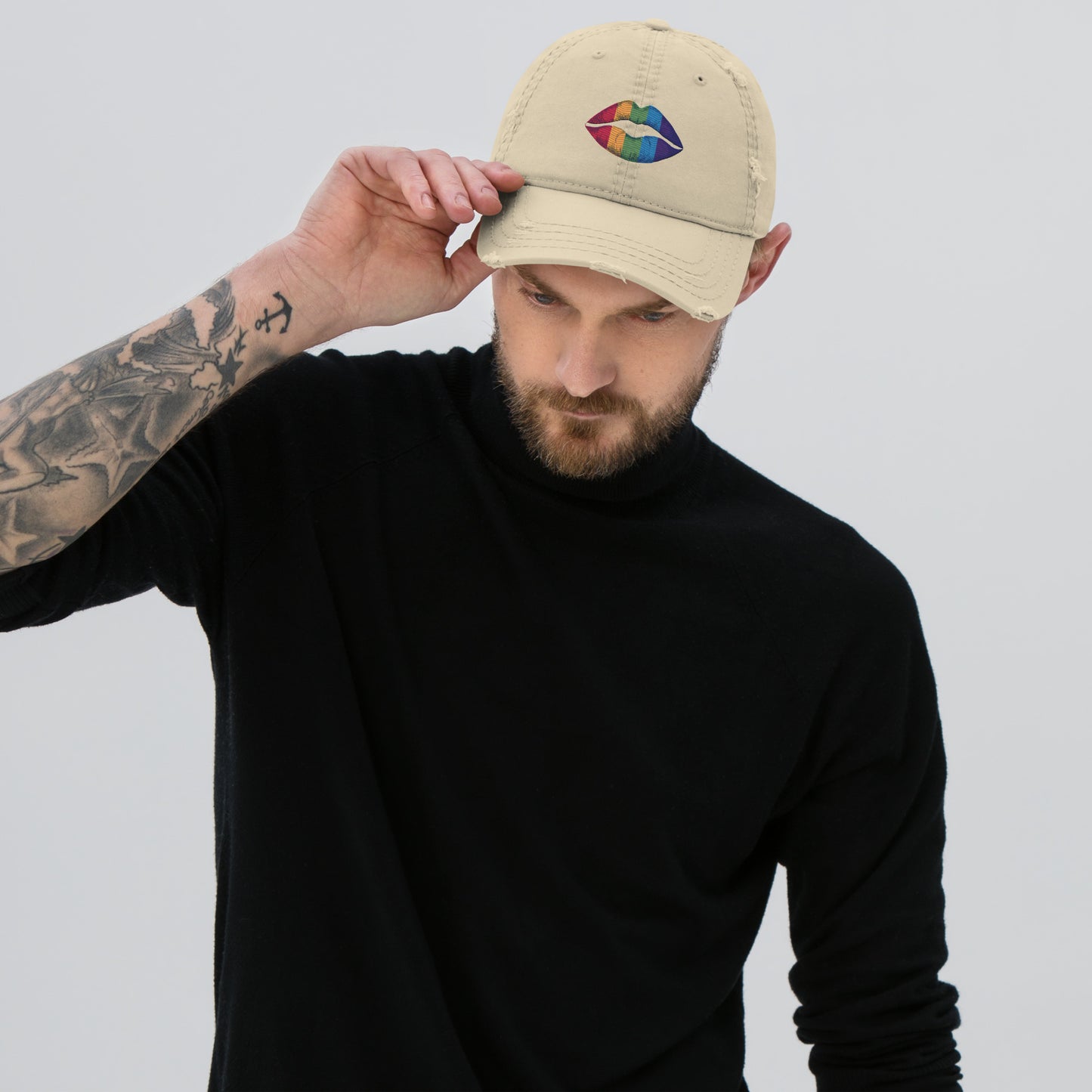 LGBTQIA+ Pride Distressed Dad Hat