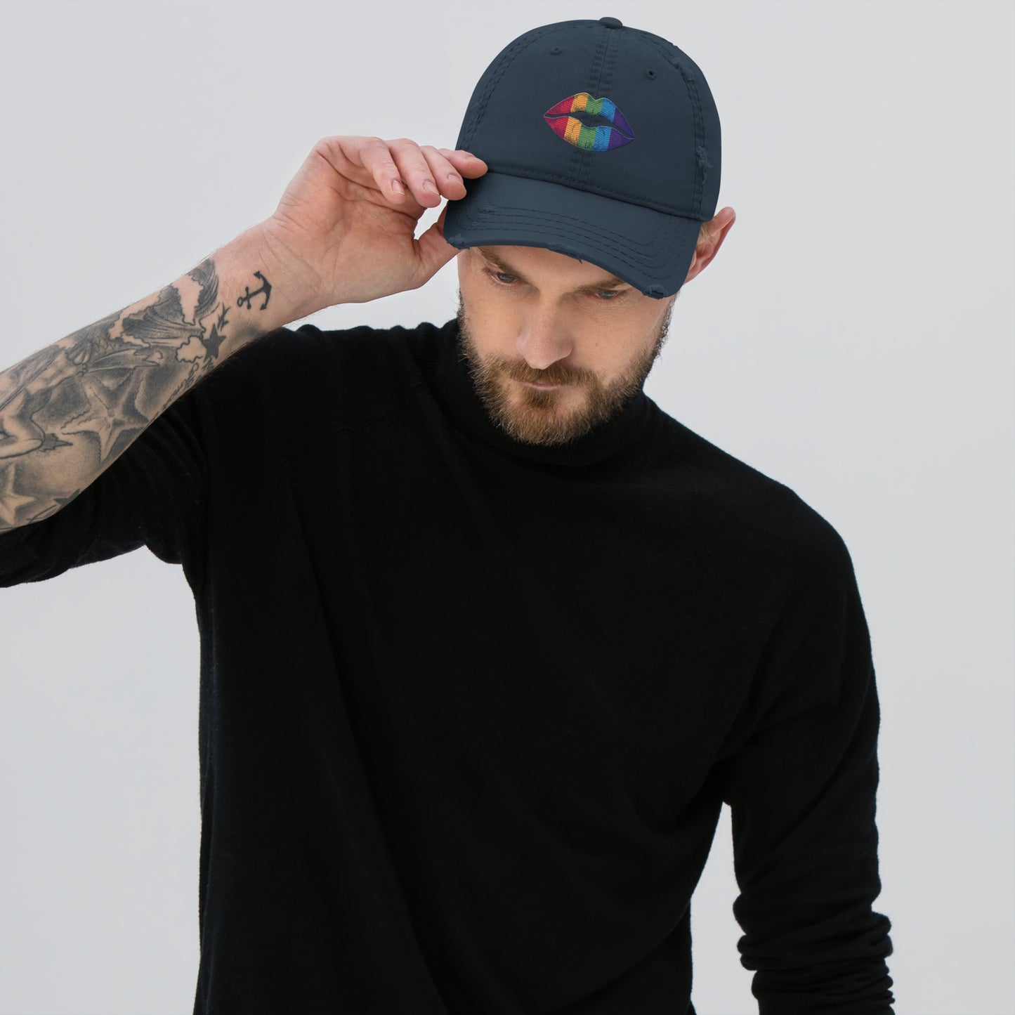 LGBTQIA+ Pride Distressed Dad Hat