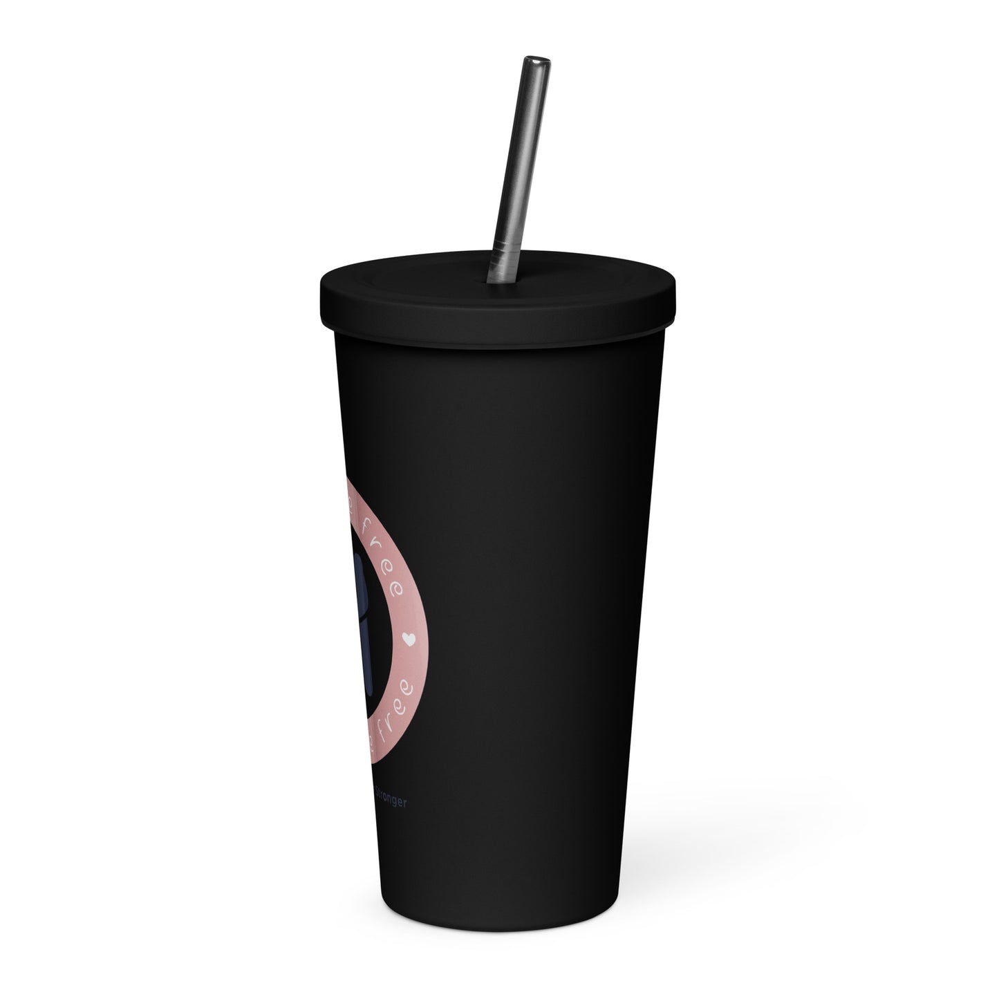 Tribute in Every Sip: Hugs Are Free Insulated Tumbler with a straw