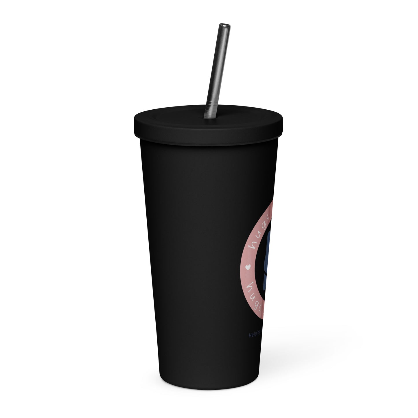 Tribute in Every Sip: Hugs Are Free Insulated Tumbler with a straw