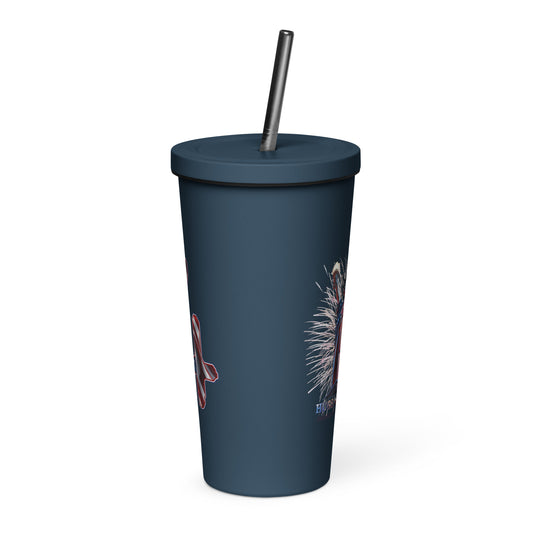 Independence Insulated tumbler with a straw