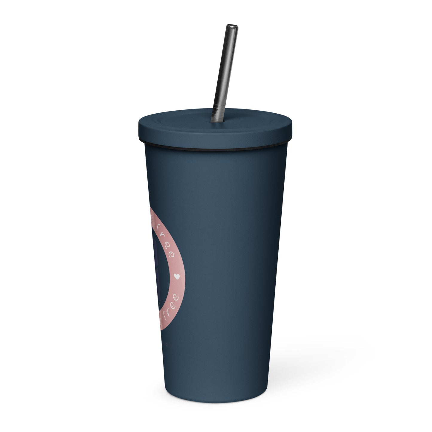 Tribute in Every Sip: Hugs Are Free Insulated Tumbler with a straw