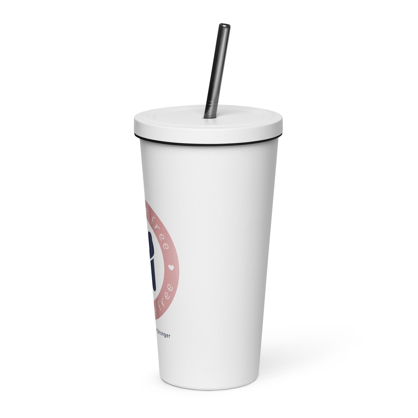 Tribute in Every Sip: Hugs Are Free Insulated Tumbler with a straw