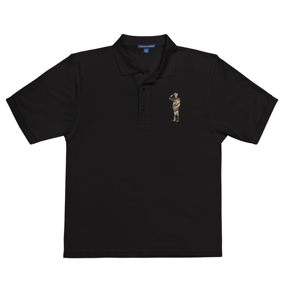 Saluting Soldier Men's Premium Polo