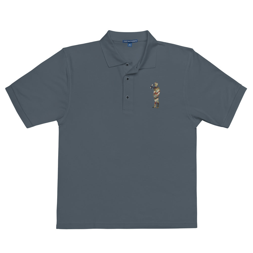 Saluting Soldier Men's Premium Polo