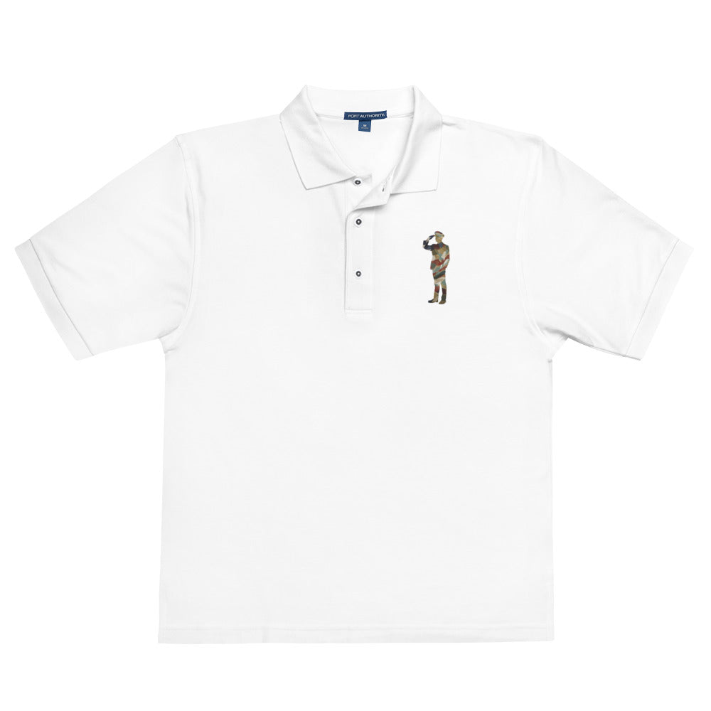 Saluting Soldier Men's Premium Polo