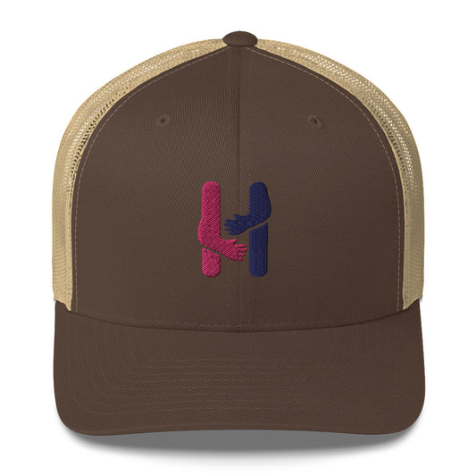 Heartbeat Pink & Blue Trucker Hat