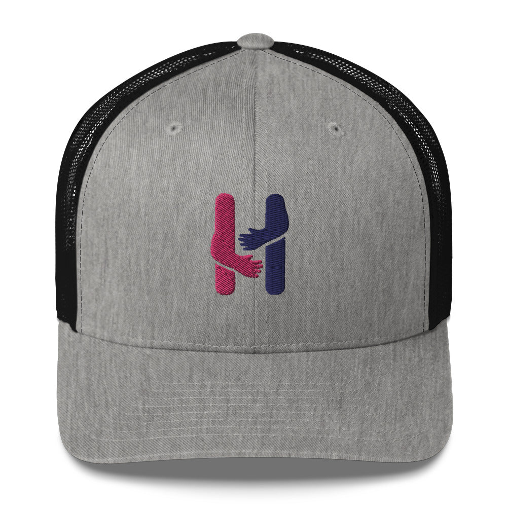 Heartbeat Pink & Blue Trucker Hat