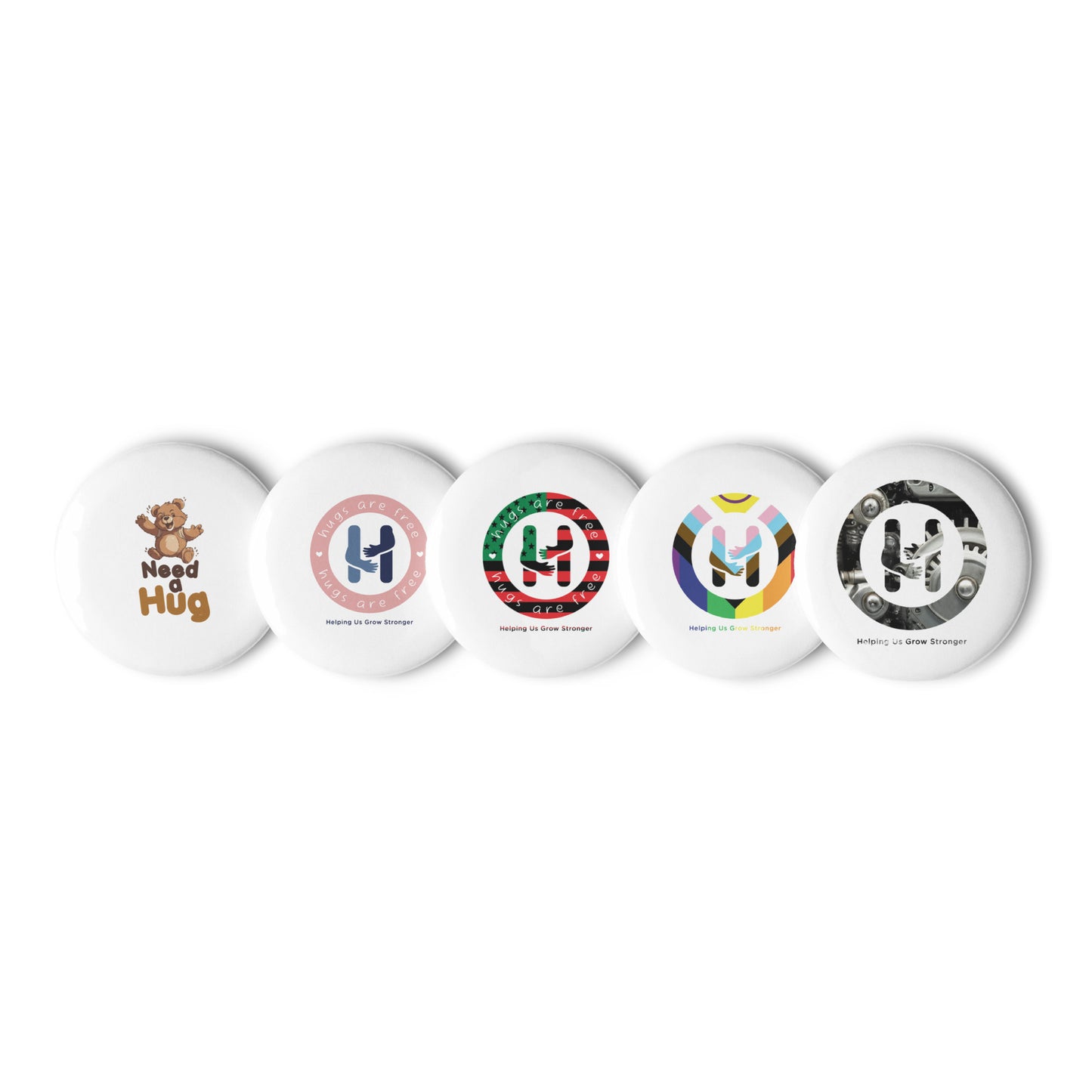 June Celebrations Pin Buttons Set