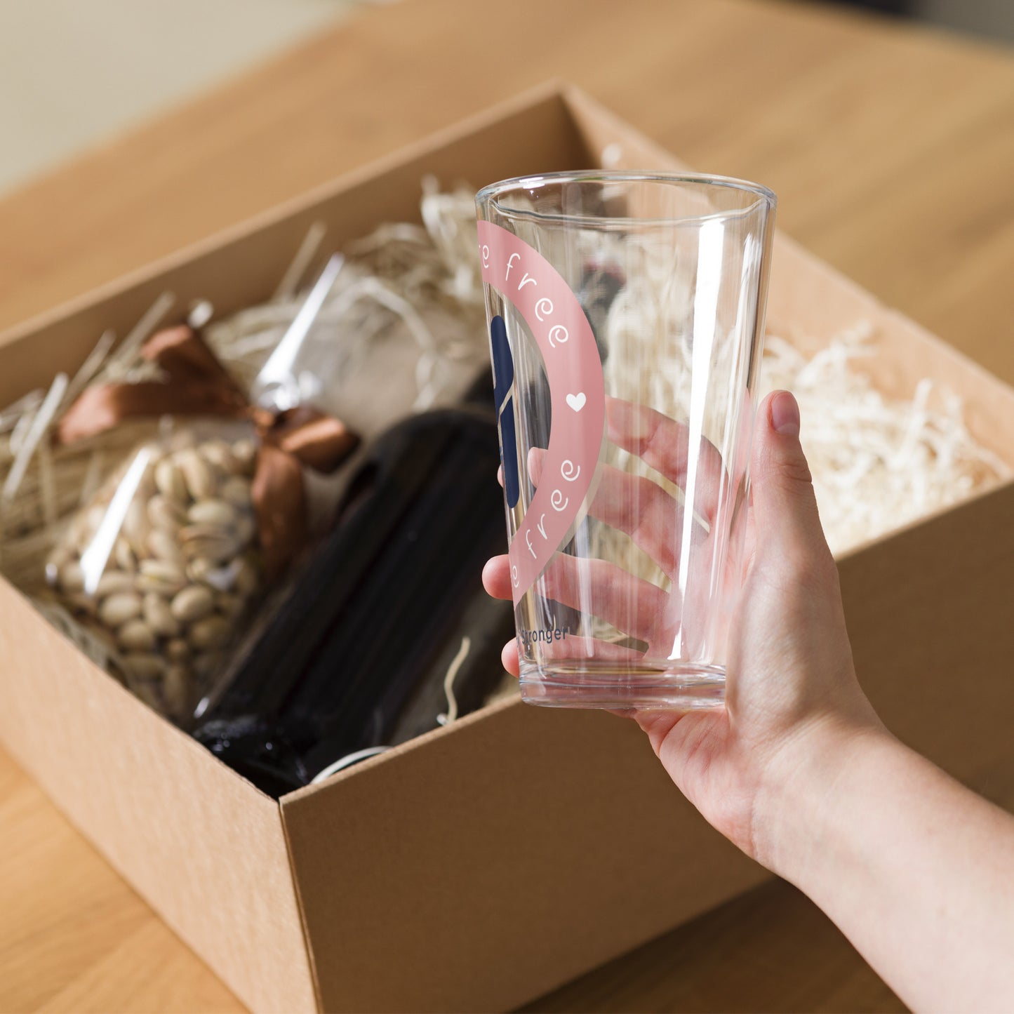 Cheers of Love: Hugs Are Free Shaker Pint Glass