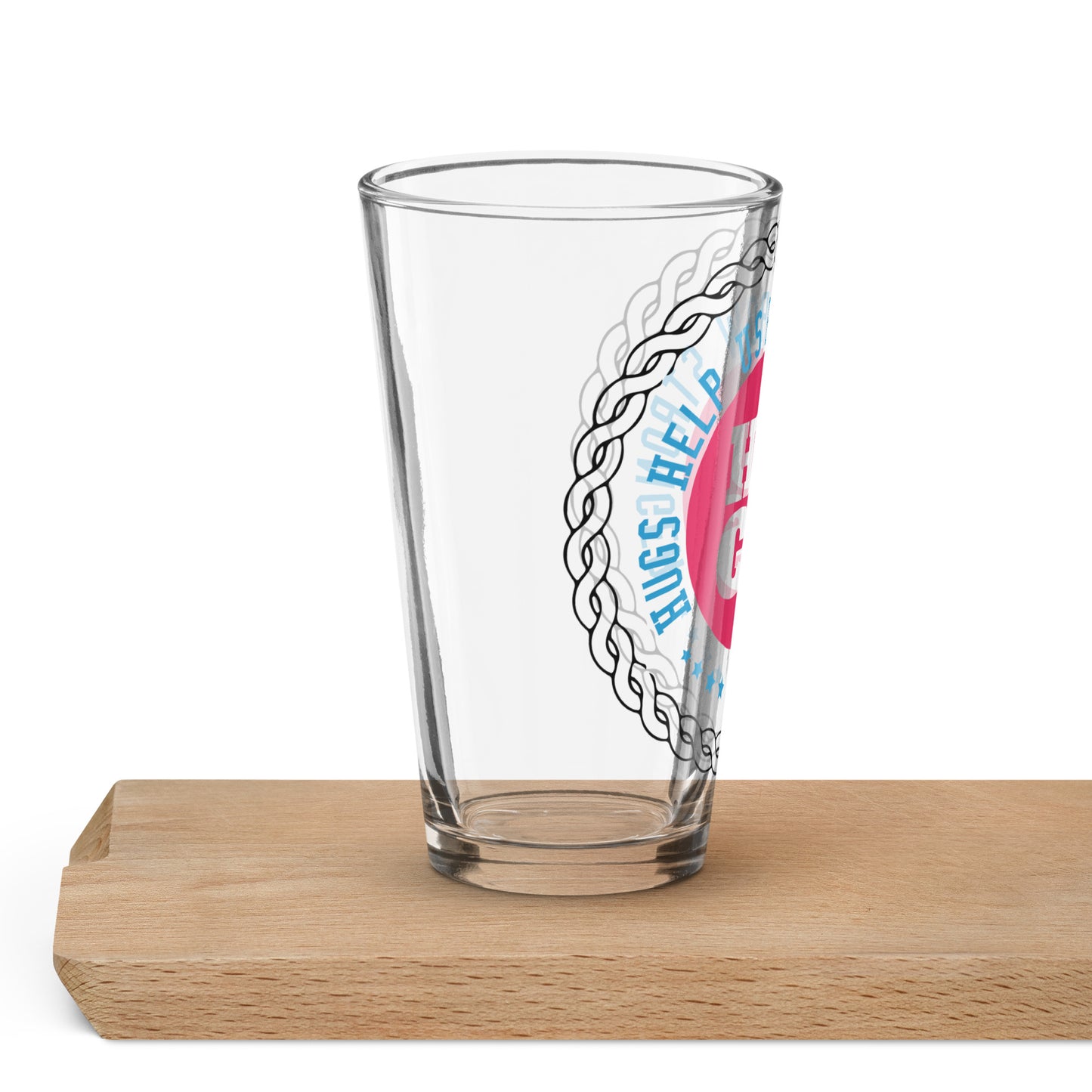 Cheers of Love: Hugs Are Free Shaker Pint Glass