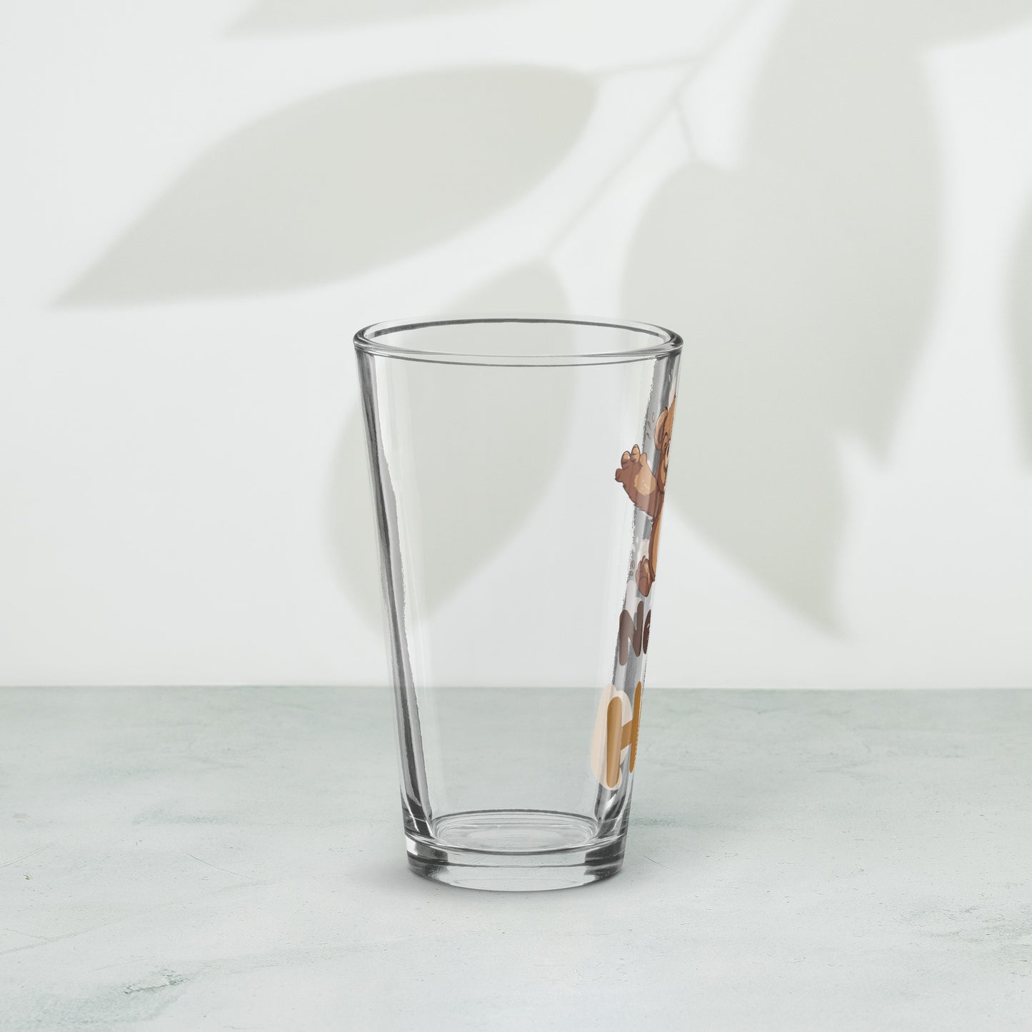 Cheers to Bears: Hugs Are Free Teddy Bear Shaker Pint Glass