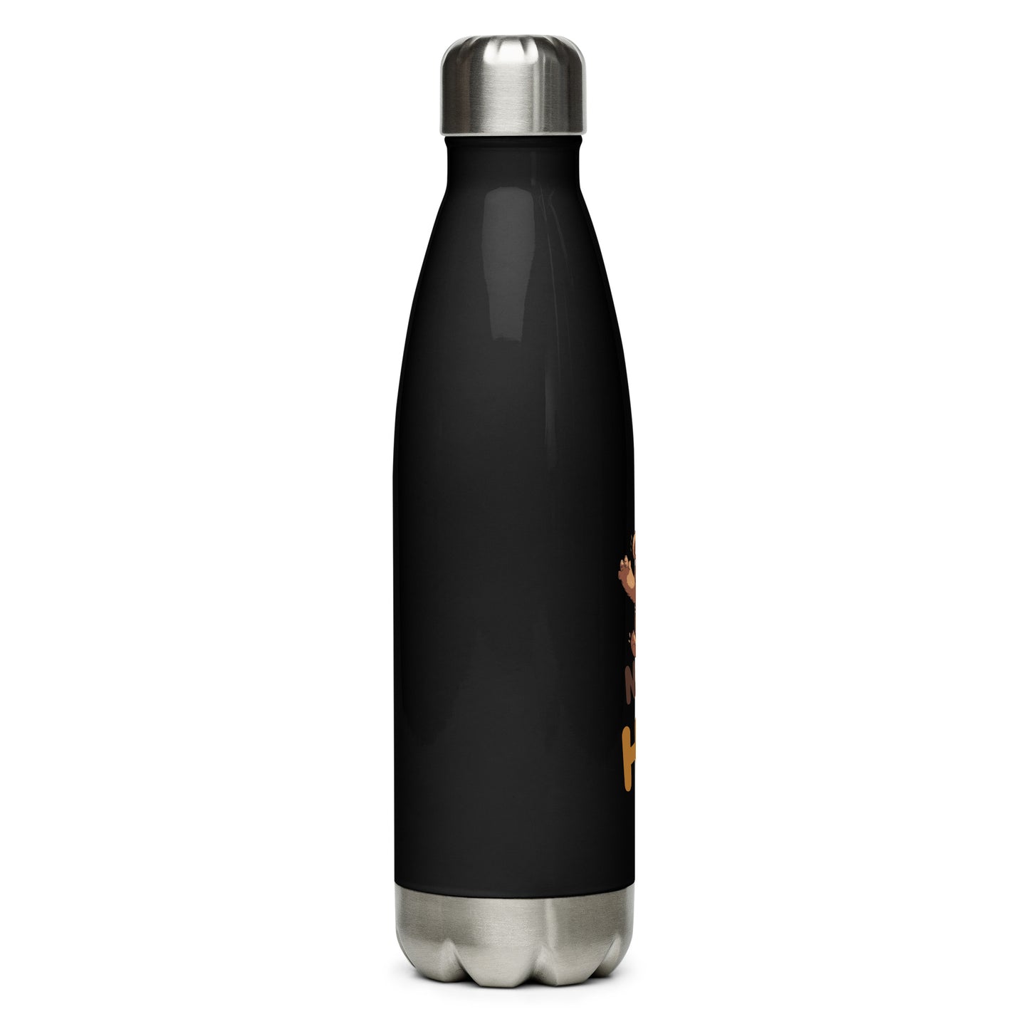 Hydrate with Bears: Hugs Are Free Teddy Bear Steel Water Bottle