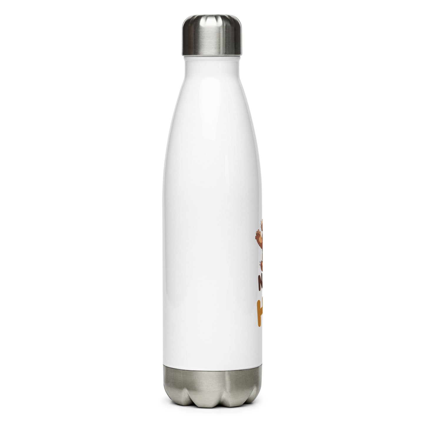 Hydrate with Bears: Hugs Are Free Teddy Bear Steel Water Bottle