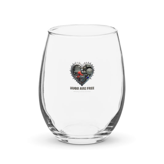 Father's Day Stemless Wine Glass