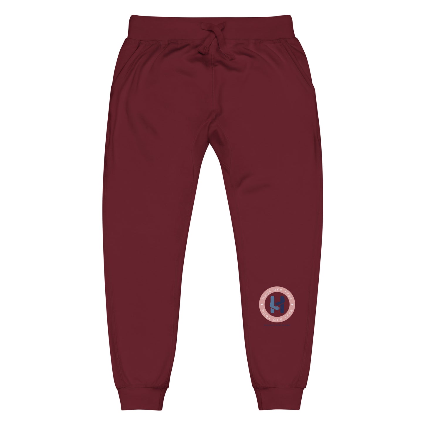 Comfy Hug: Hugs Are Free Unisex Fleece Pants