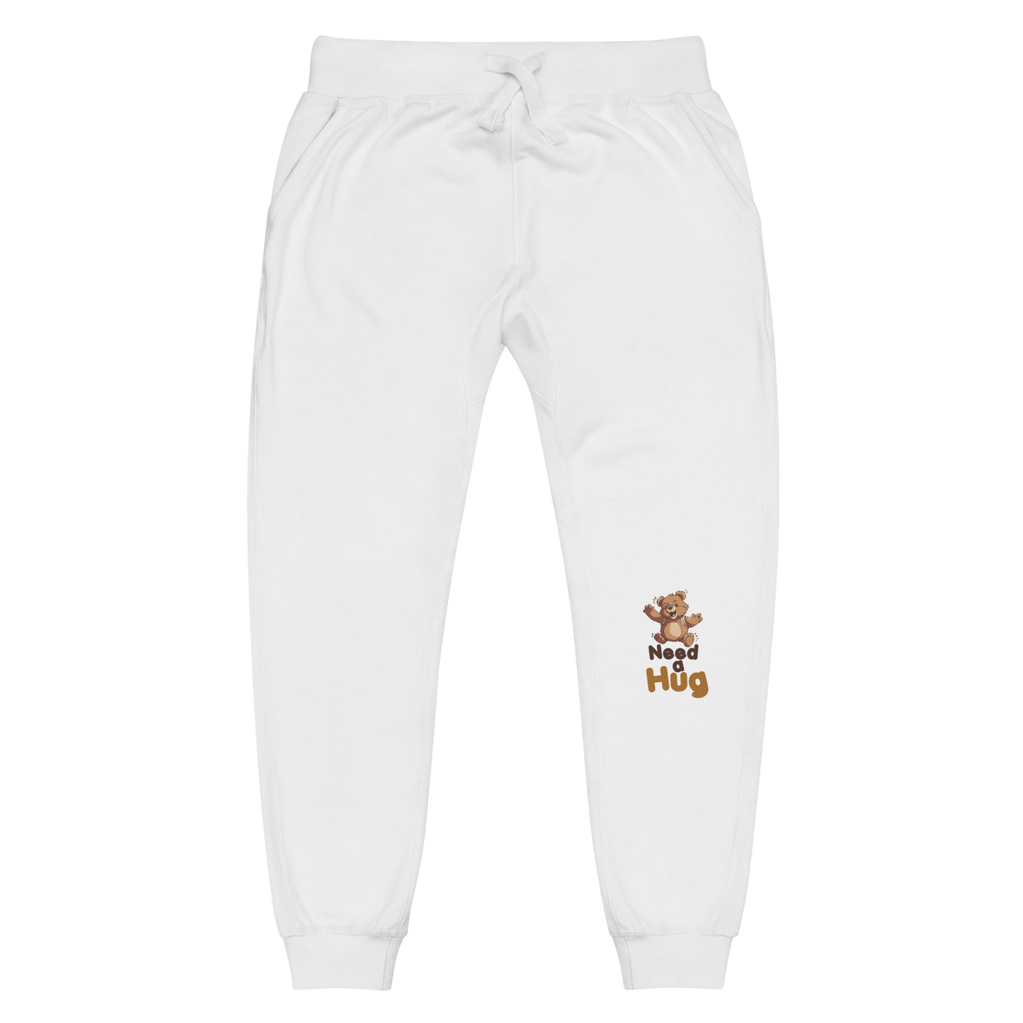 Snuggle Style: Hugs Are Free Teddy Bear Fleece Pants