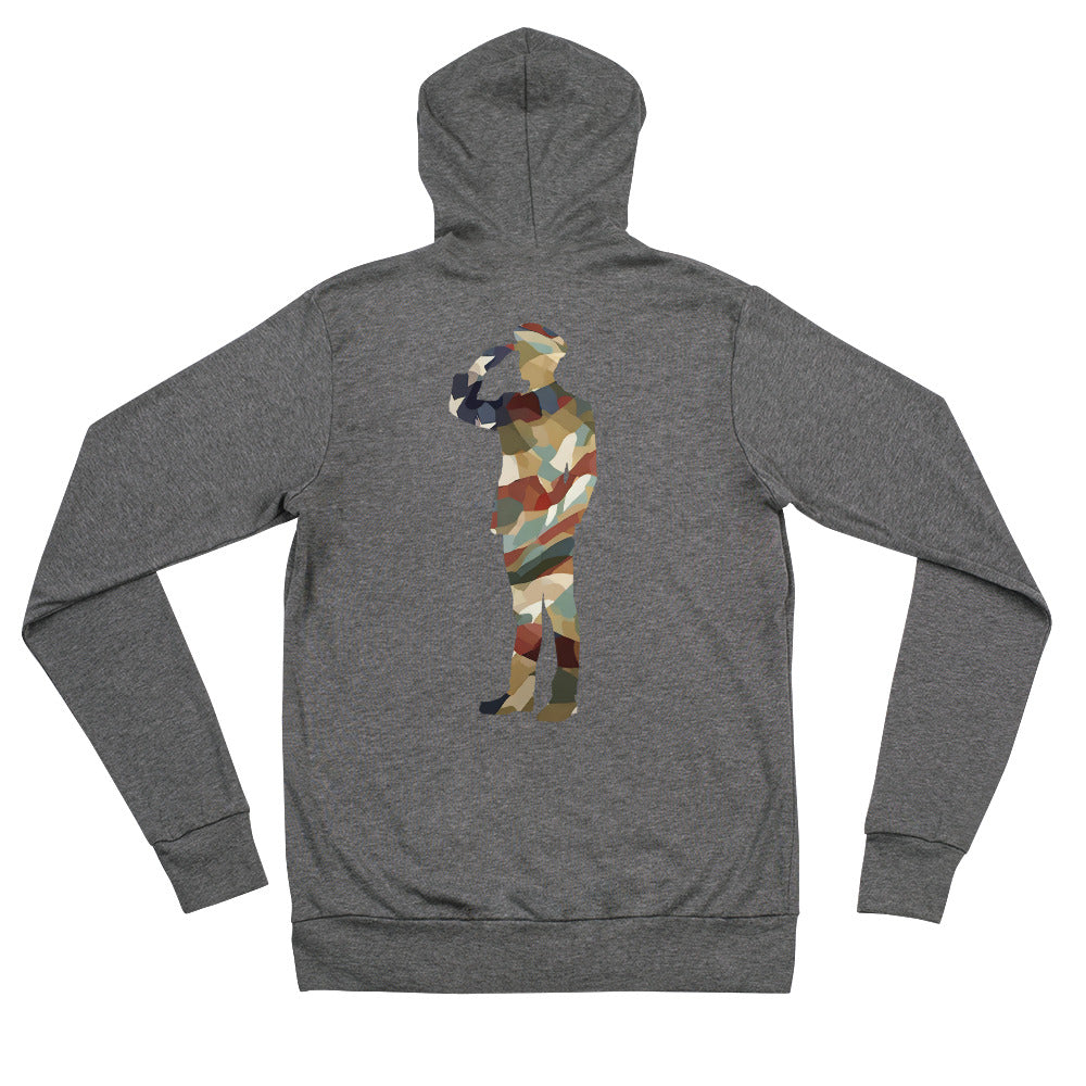 Courageous Commemoration: Memorial Day Zip Hoodie