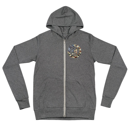 Courageous Commemoration: Memorial Day Zip Hoodie