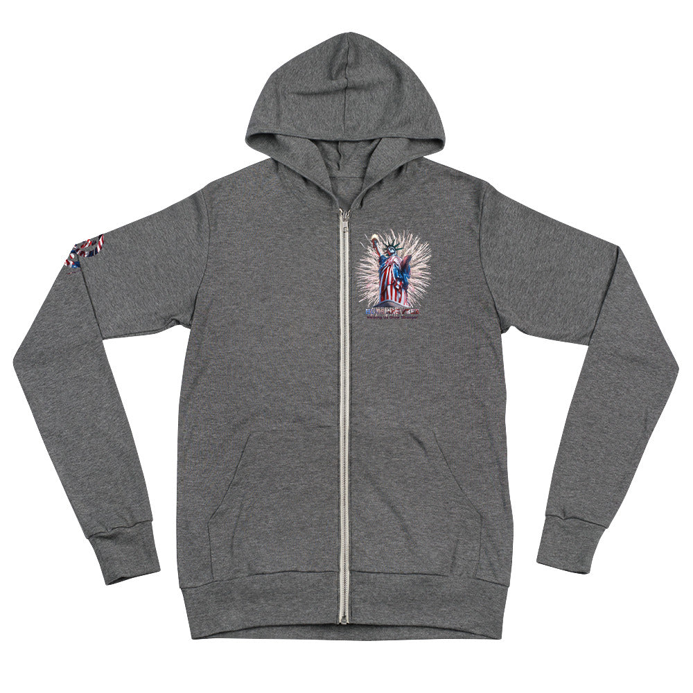 Independence Unisex zip hoodie