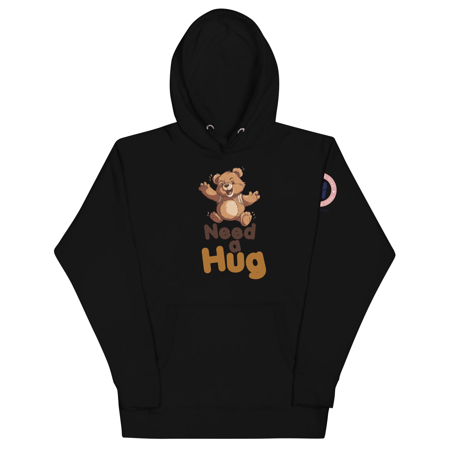 Cozy Hugs: Hugs Are Free Teddy Bear Unisex Hoodie