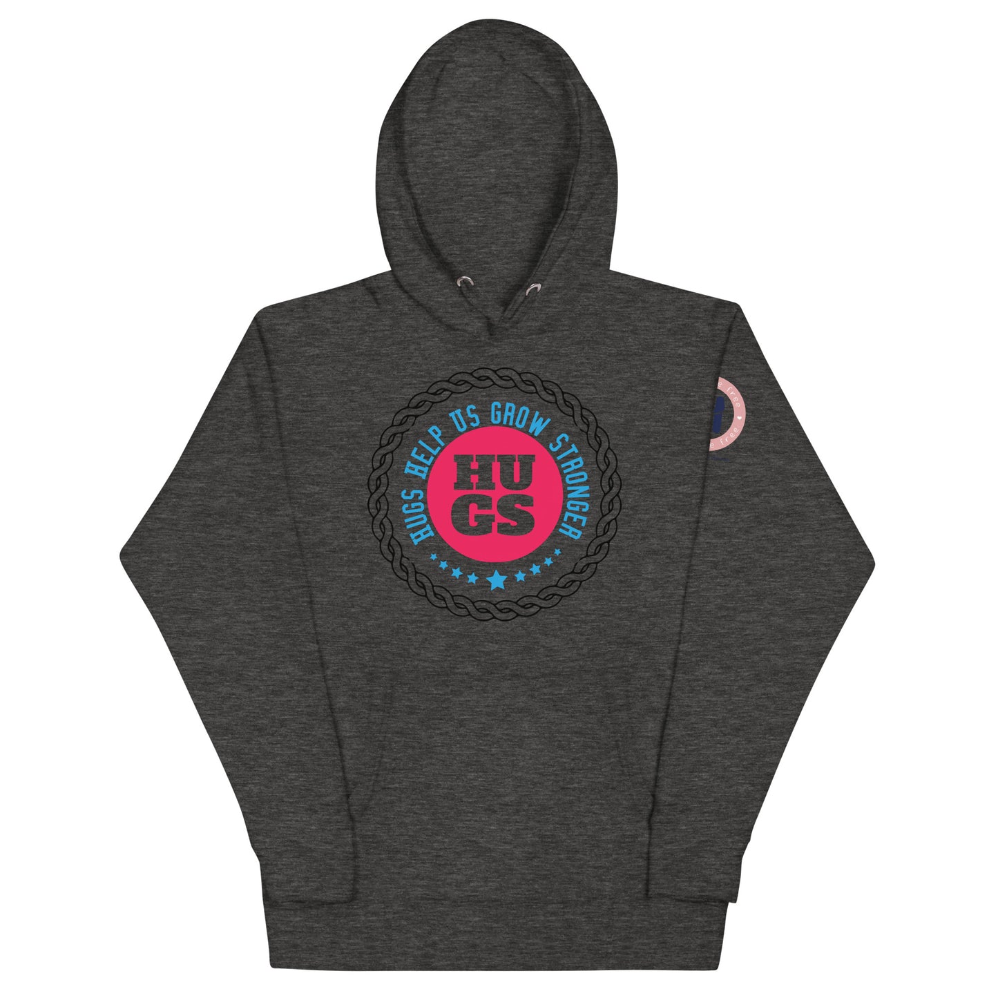 Linked Comfort: Hugs Are Free Unisex Hoodie