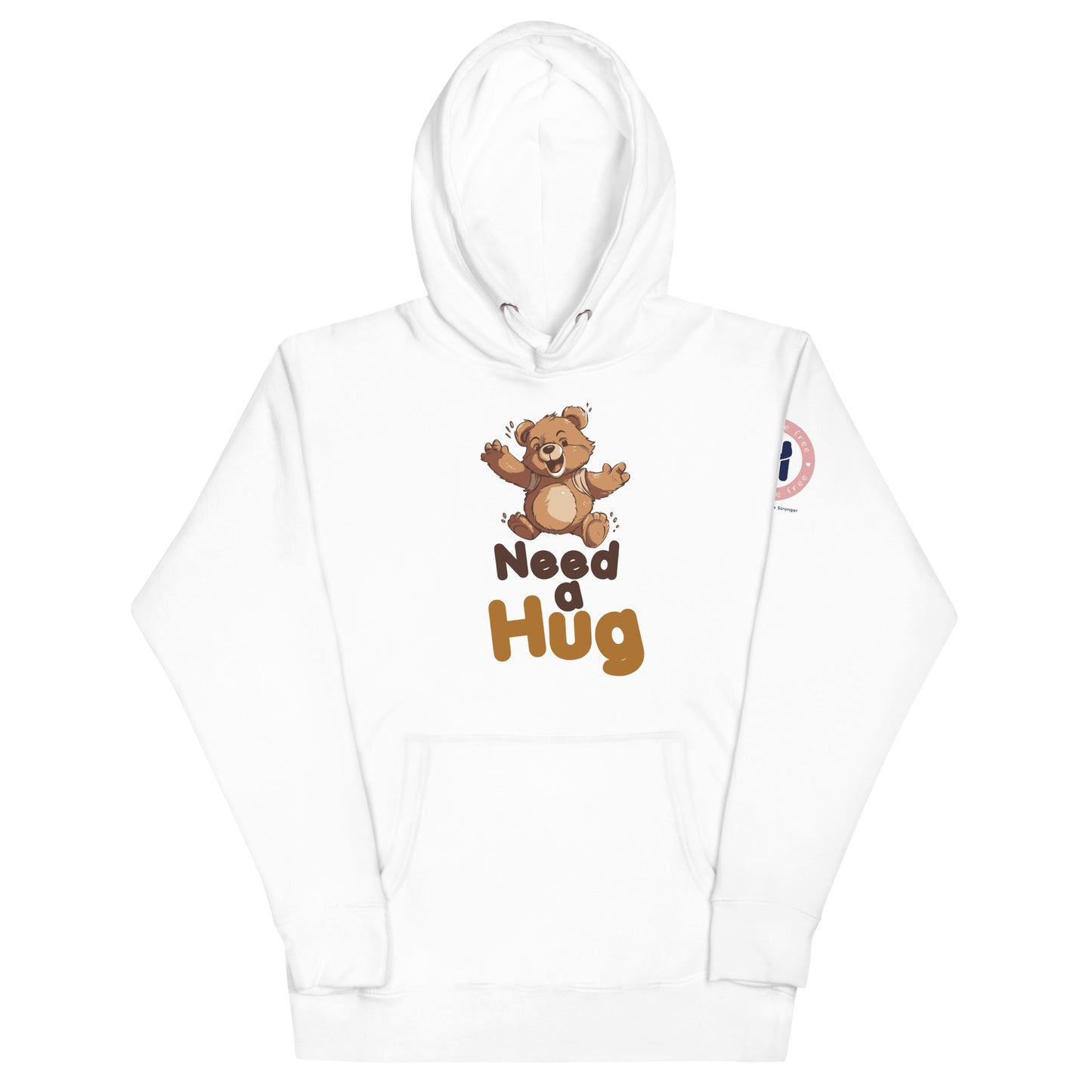 Cozy Hugs: Hugs Are Free Teddy Bear Unisex Hoodie