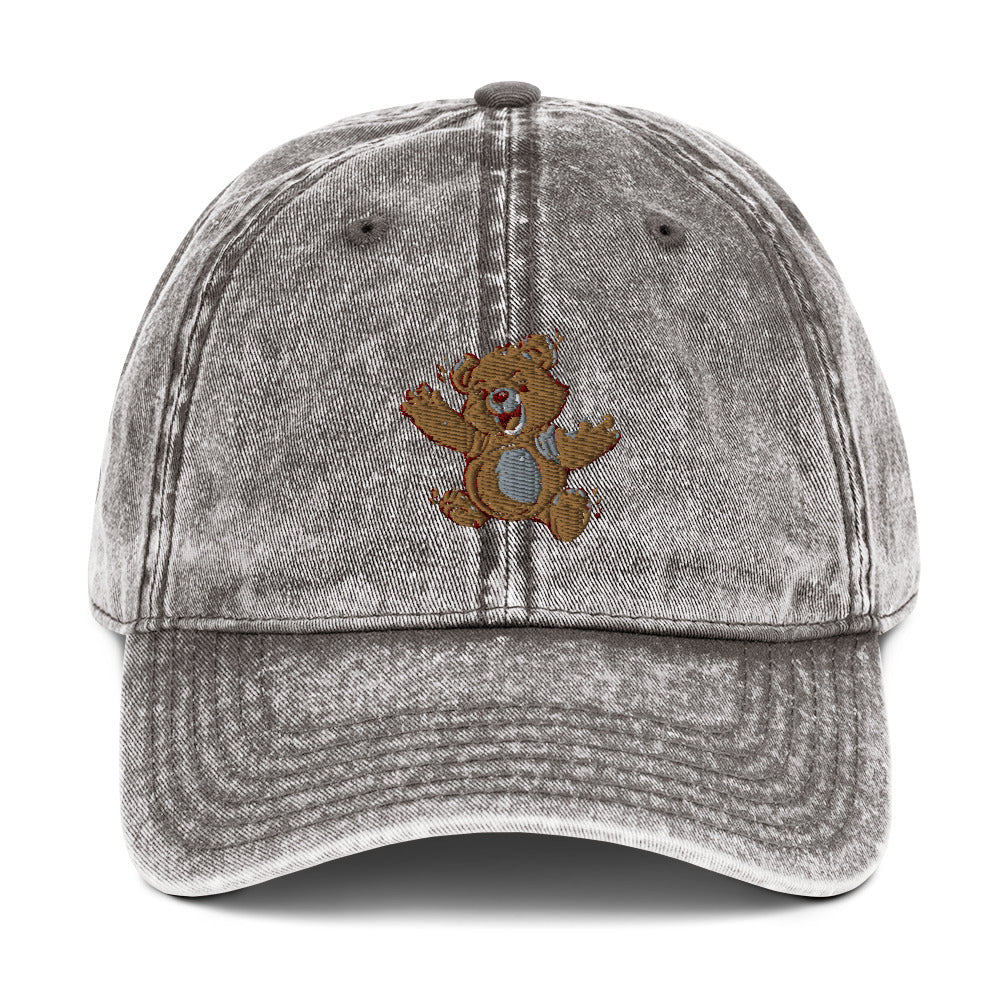 Heartbeat Teddy Bear Vintage Cotton Twill Hat