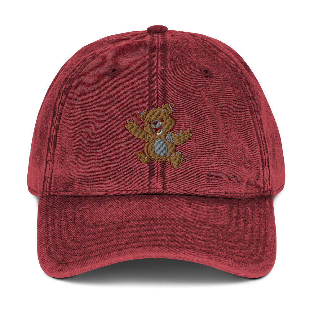 Heartbeat Teddy Bear Vintage Cotton Twill Hat