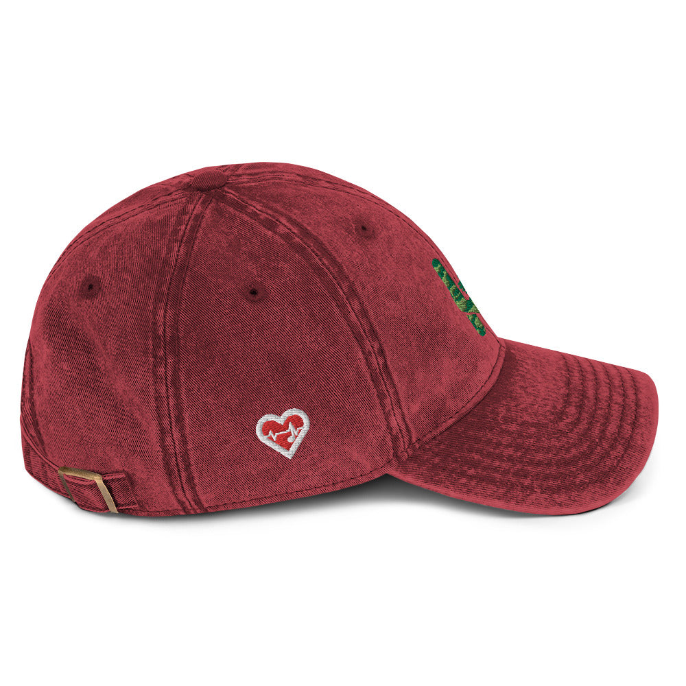 Heartbeat Fatigue Vintage Cotton Twill Hat