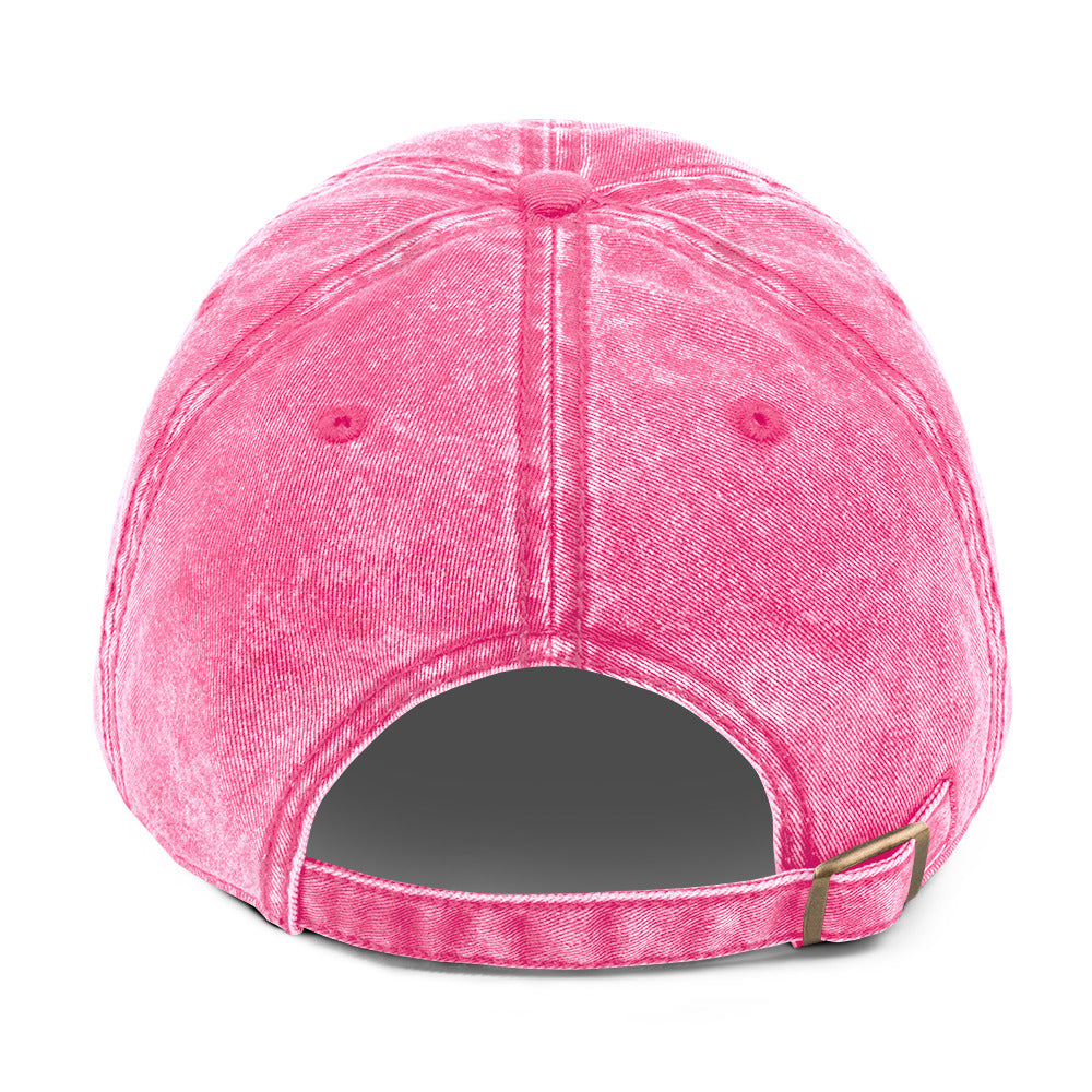 Heartbeat Pink & Blue Vintage Cotton Twill Hat