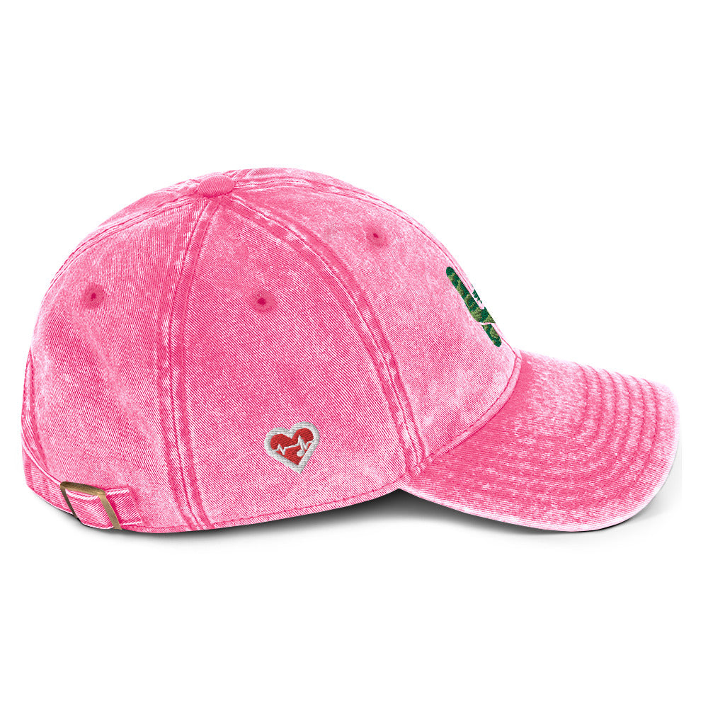 Heartbeat Fatigue Vintage Cotton Twill Hat