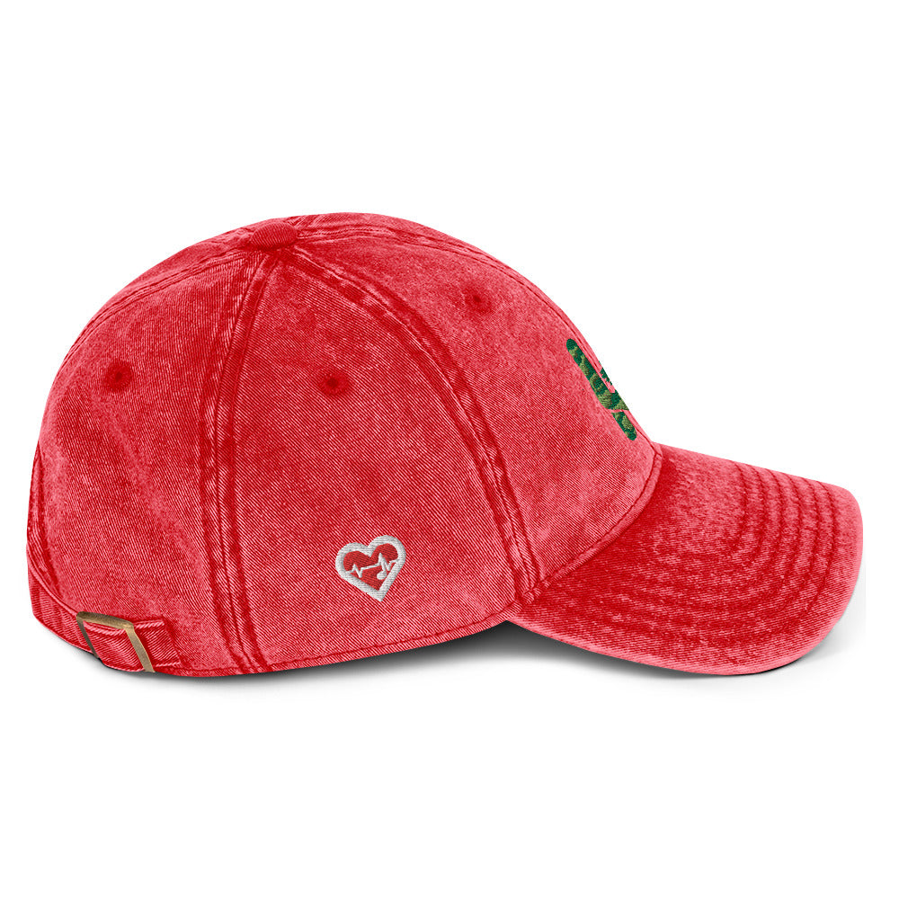 Heartbeat Fatigue Vintage Cotton Twill Hat