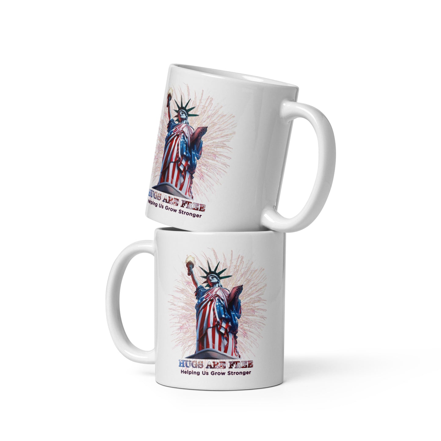 Independence White glossy mug