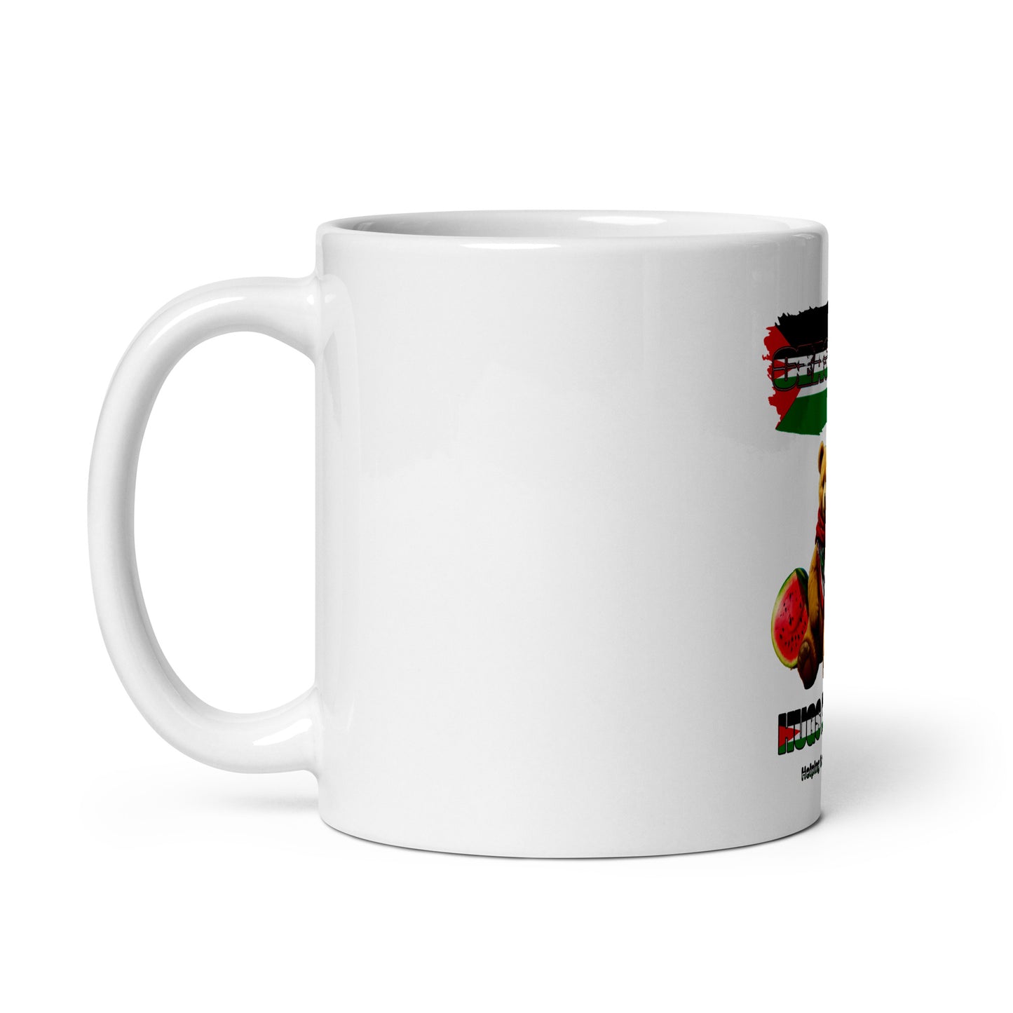 Peace and Love White Glossy Mug