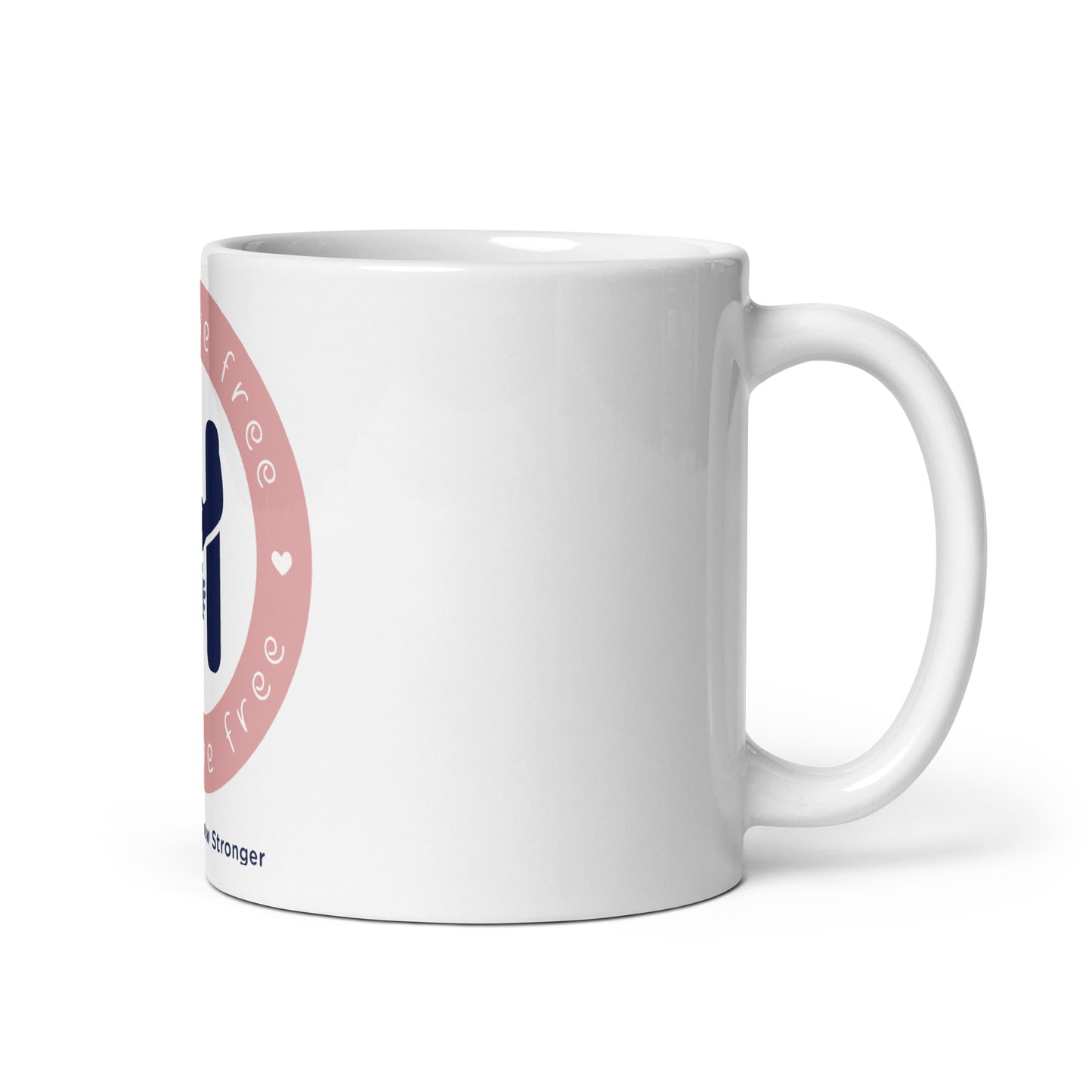 Morning Embrace: Hugs Are Free White Glossy Mug