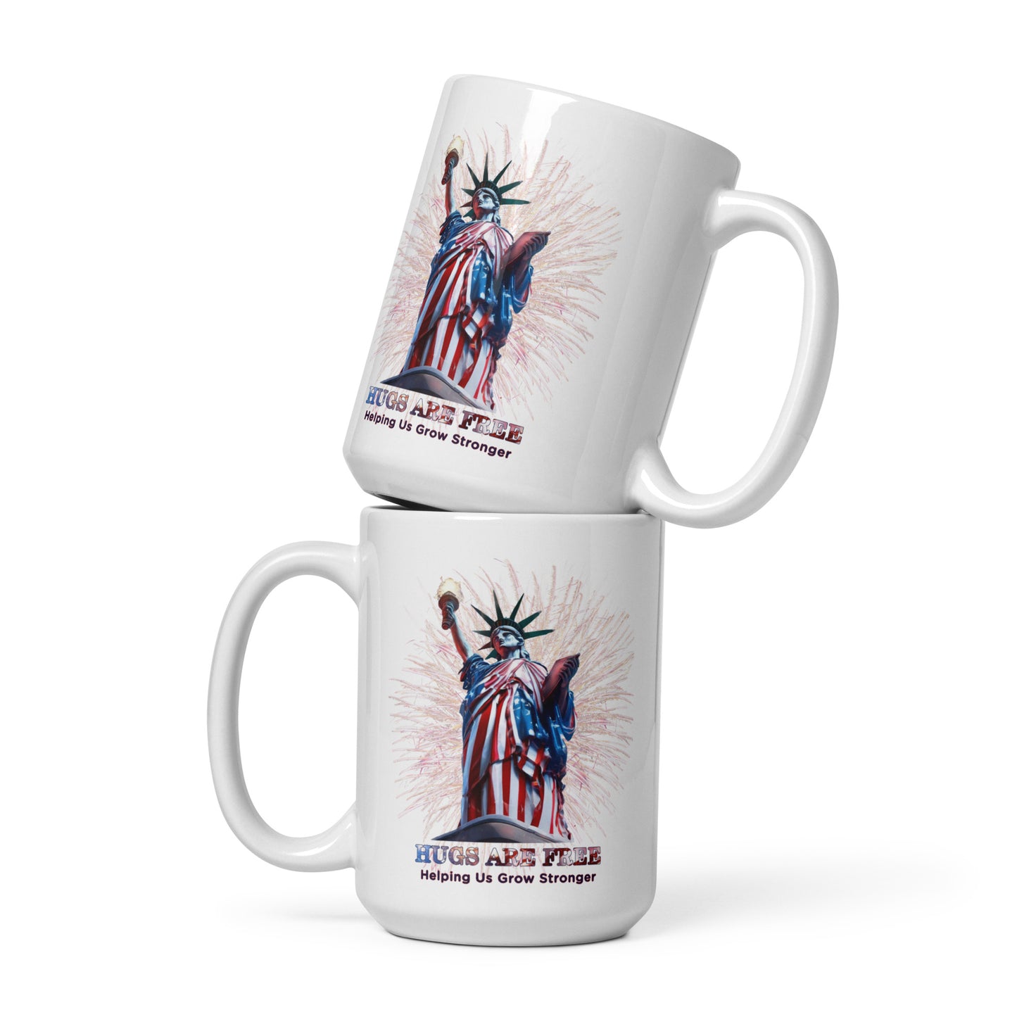 Independence White glossy mug