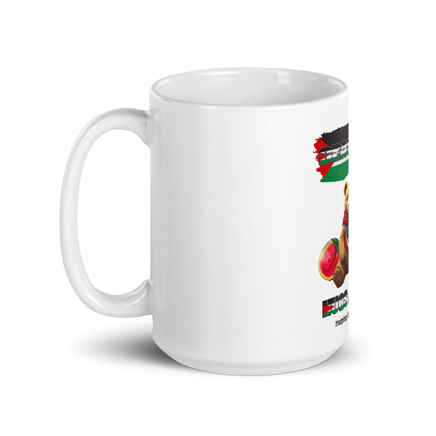 Peace and Love White Glossy Mug