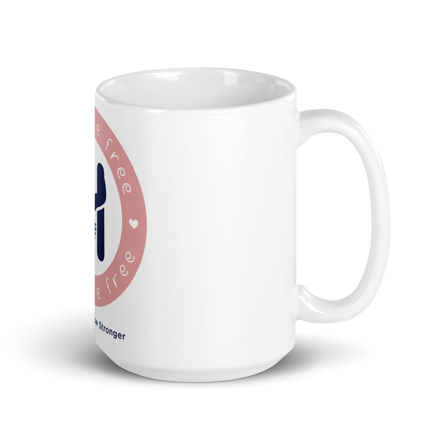 Morning Embrace: Hugs Are Free White Glossy Mug