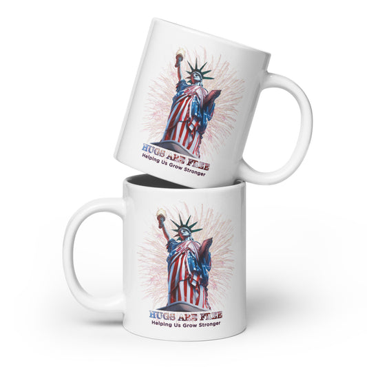 Independence White glossy mug