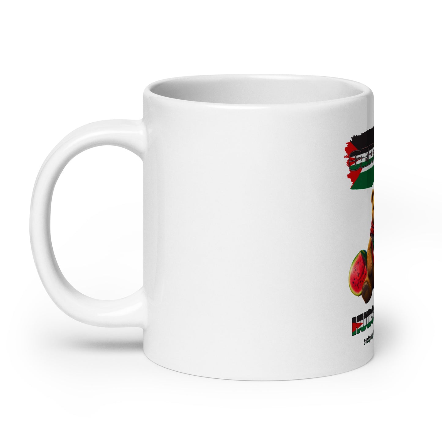 Peace and Love White Glossy Mug