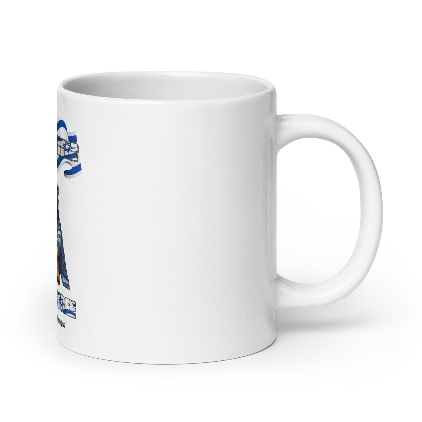 Peace and Love White Glossy Mug