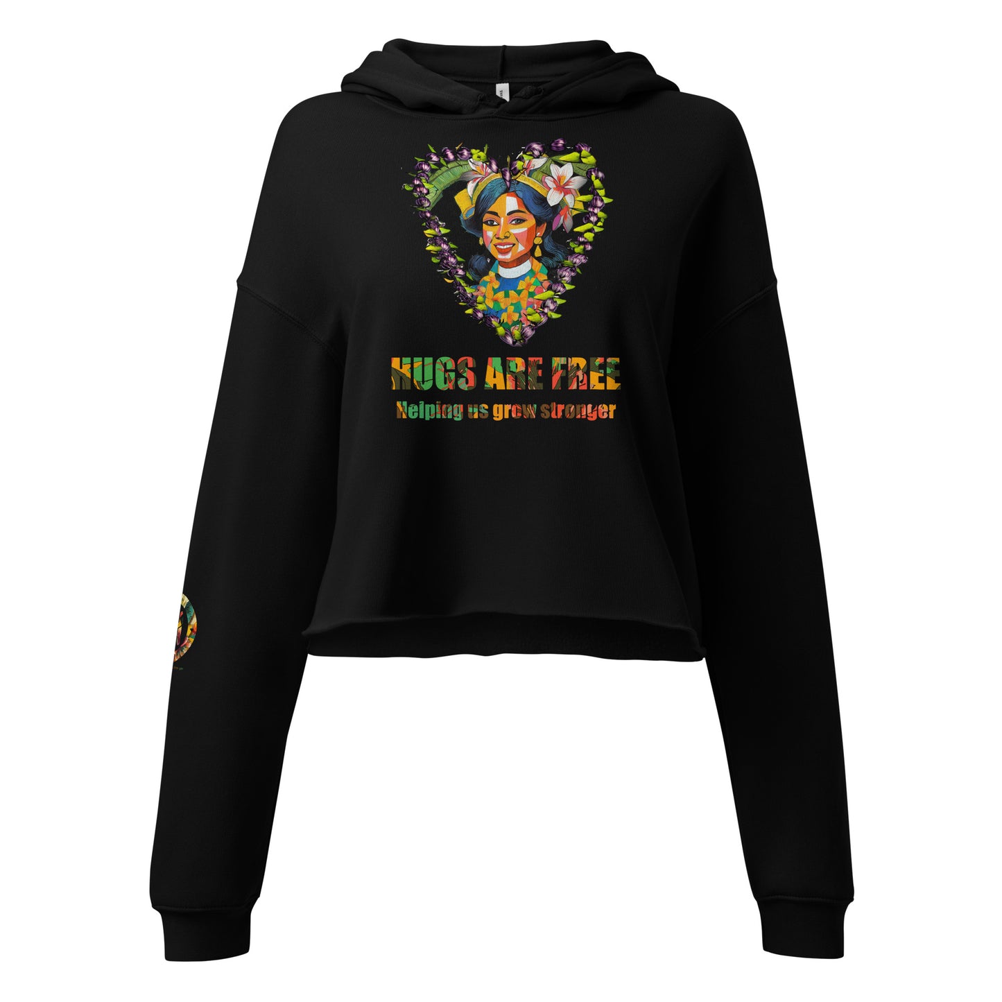 Radiance of Resilience: Women’s Crop Hoodie