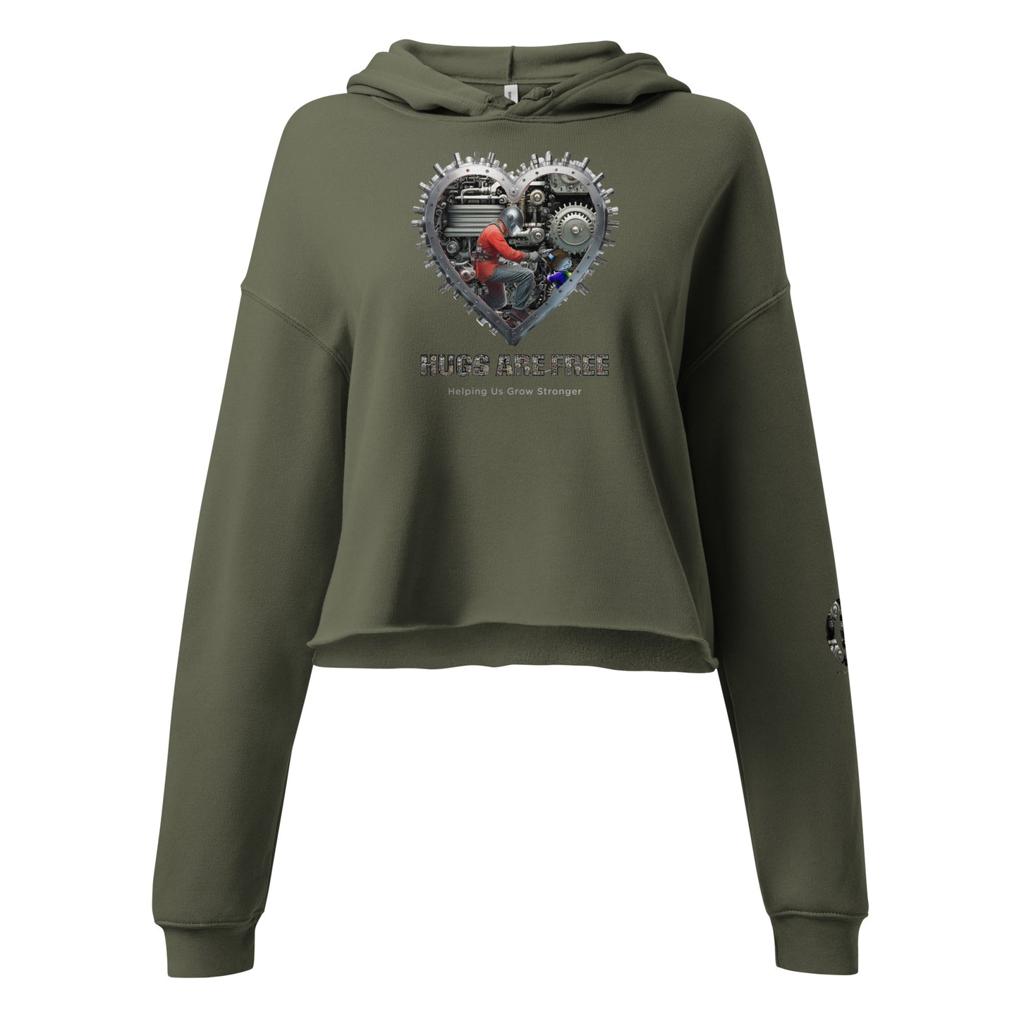 Father's Day Women’s Crop Hoodie