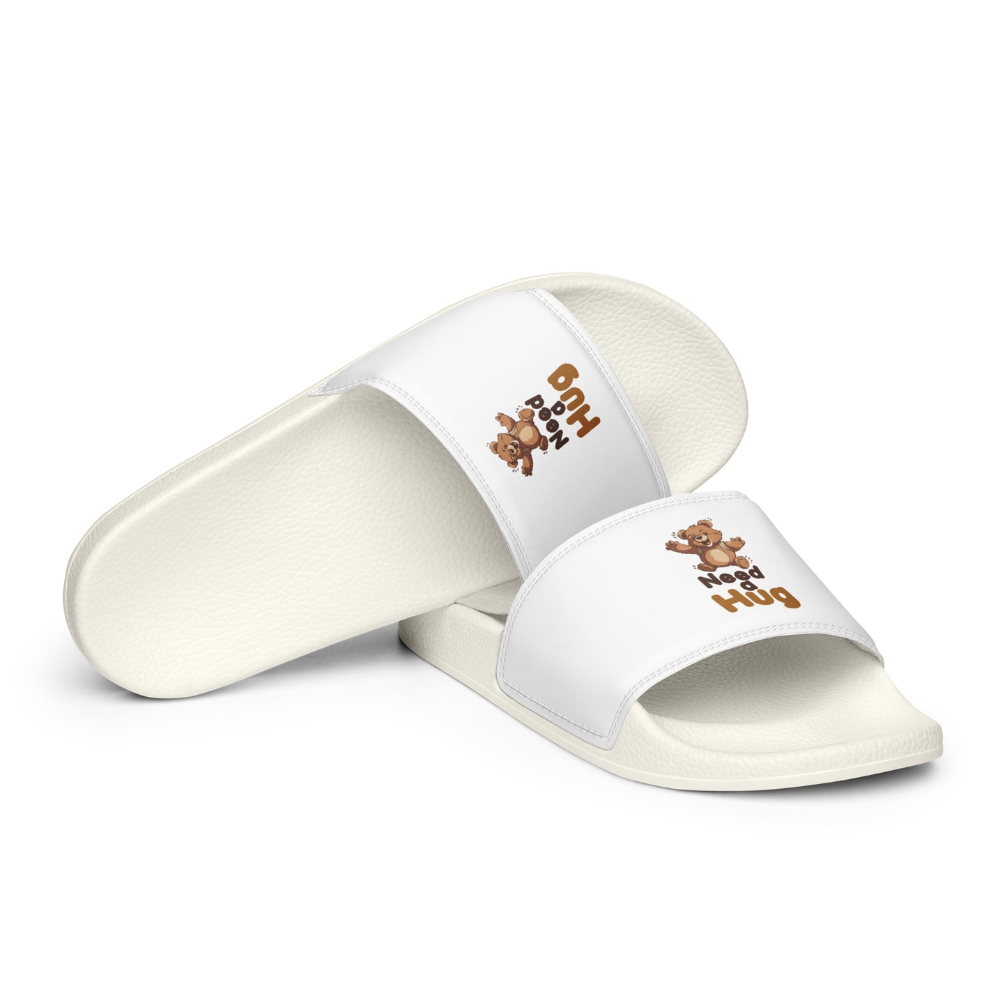 Slide Hug: Hugs Are Free Teddy Bear Women’s Slides